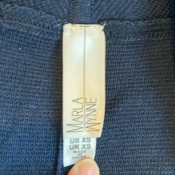 Marla Wynne Tunic Cardigan XS Oversized Slit Open Beach Lagenlook Sweater Duster - Picture 8 of 12